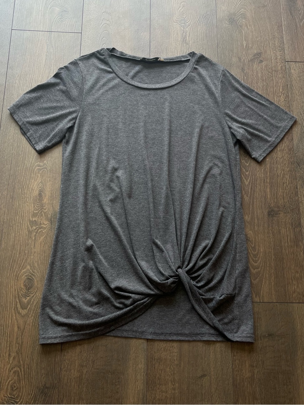 Yidarton Short Sleeve Knot Front Top